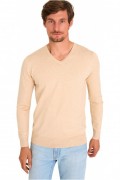 Pullover col V - MARIO RUSSO - V-Neck - Beige