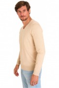 Pullover col V - MARIO RUSSO - V-Neck - Beige