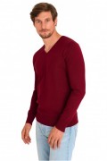 Pullover col V - MARIO RUSSO - V-Neck - Bordeaux