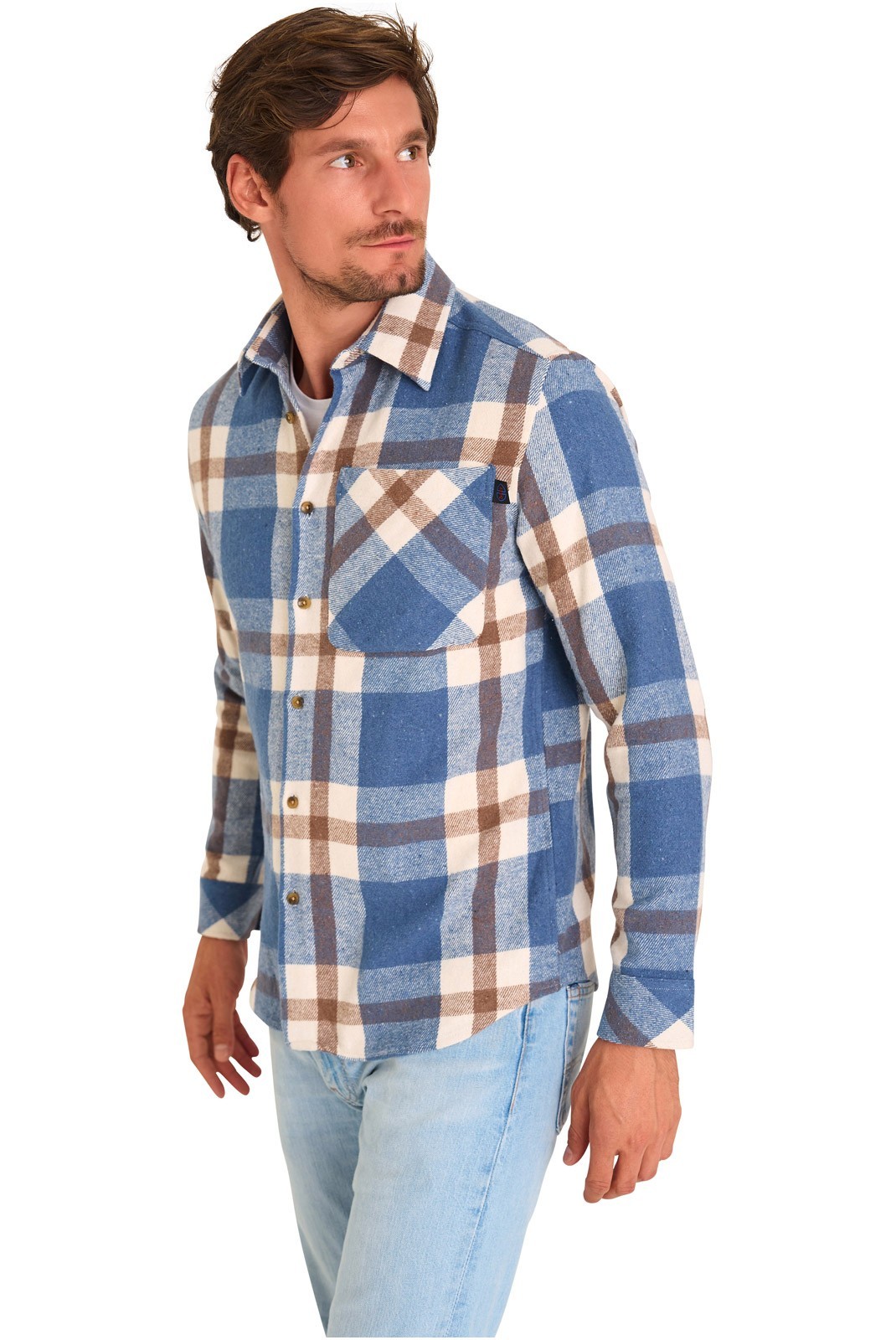 Surchemise - MARIO RUSSO - Overshirt - Mid Blue