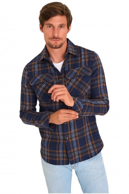 Surchemise - MARIO RUSSO - Overshirt - Navy