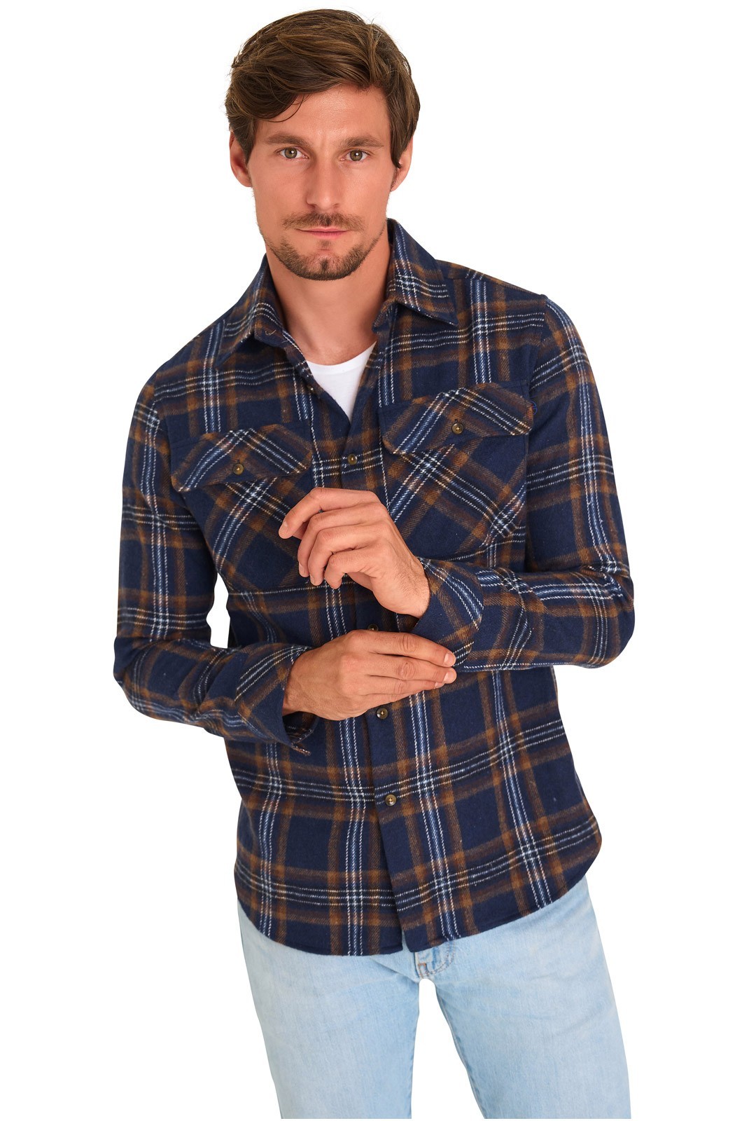 Surchemise - MARIO RUSSO - Overshirt - Navy