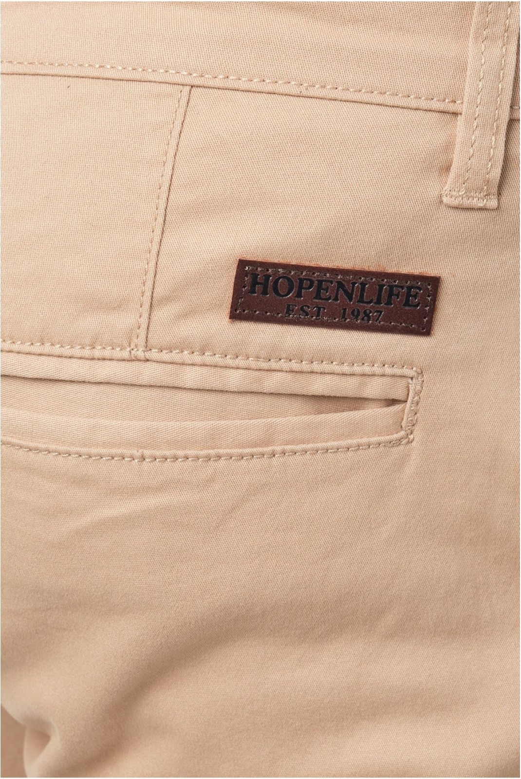 Pantalon chino coton stretch Hopenlife BEIGE RIKA