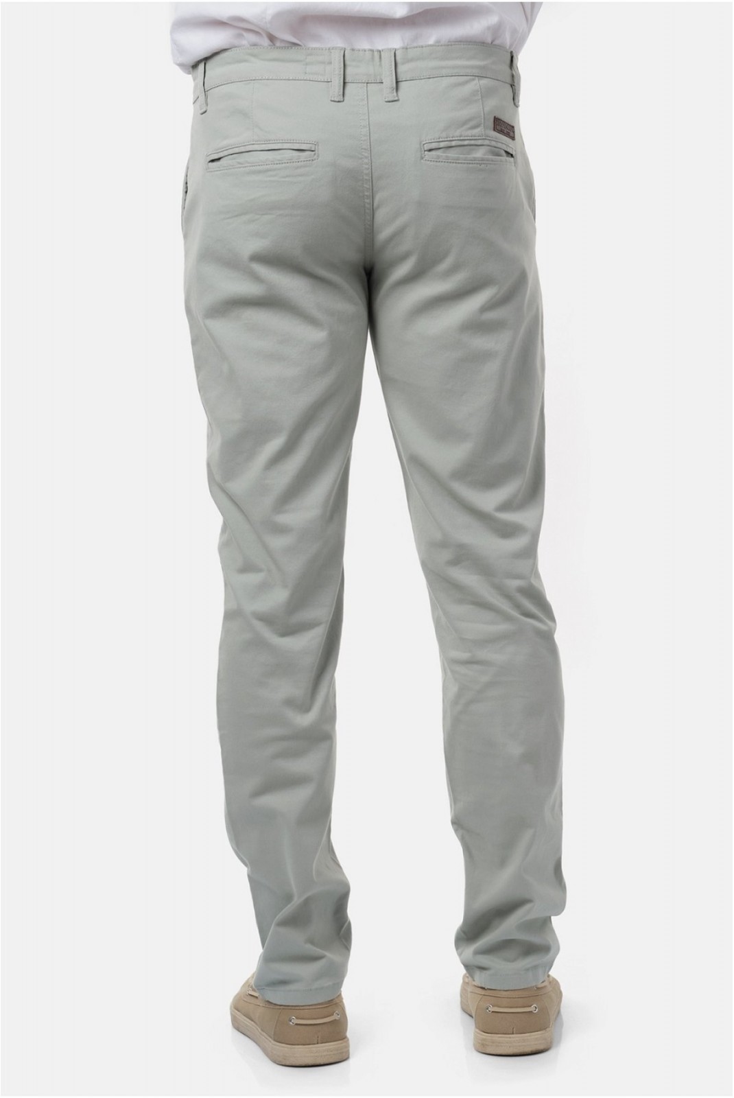 Pantalon chino coton stretch Hopenlife AQUA GRIS RIKA