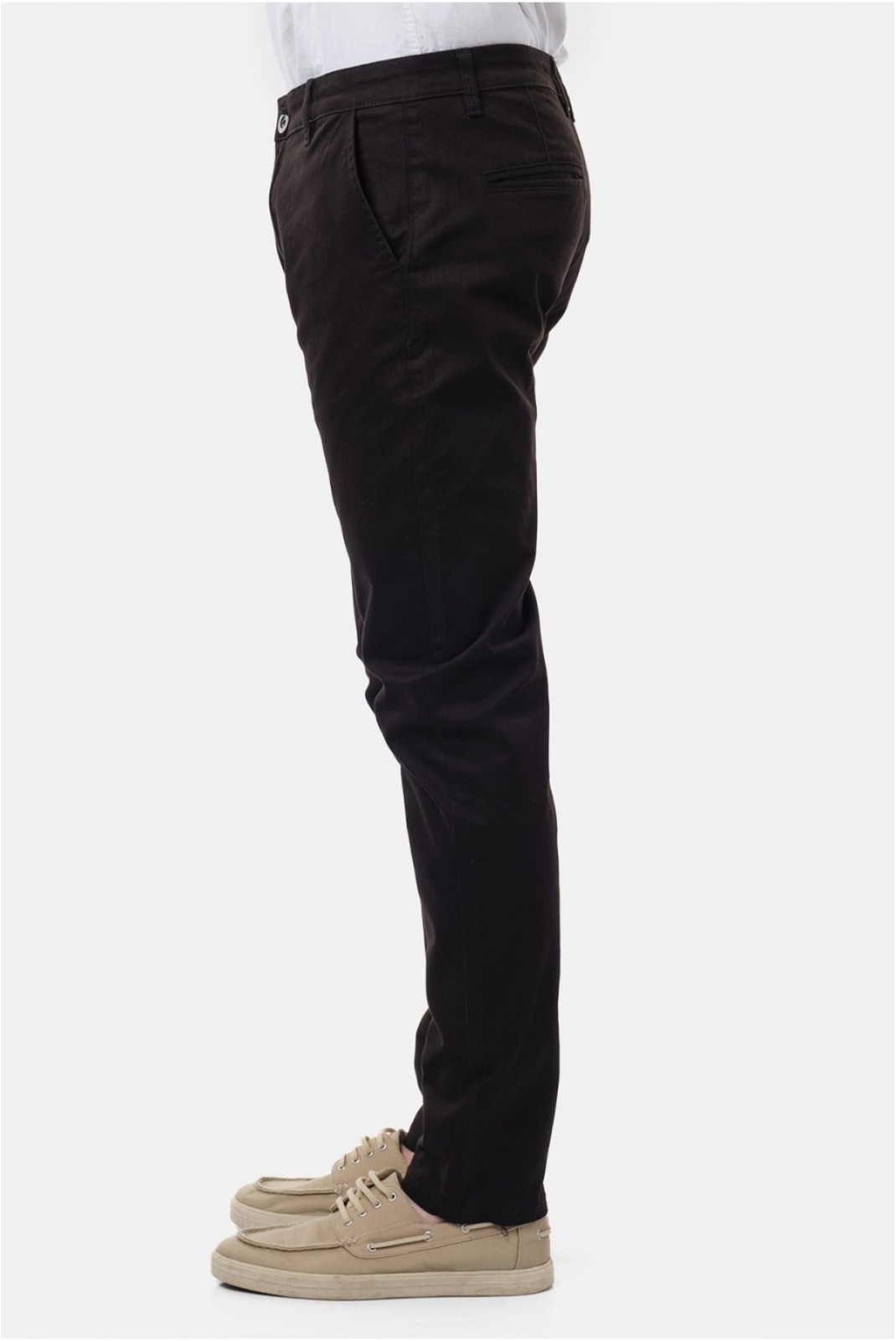 Pantalon chino coton stretch Hopenlife NOIR RIKA