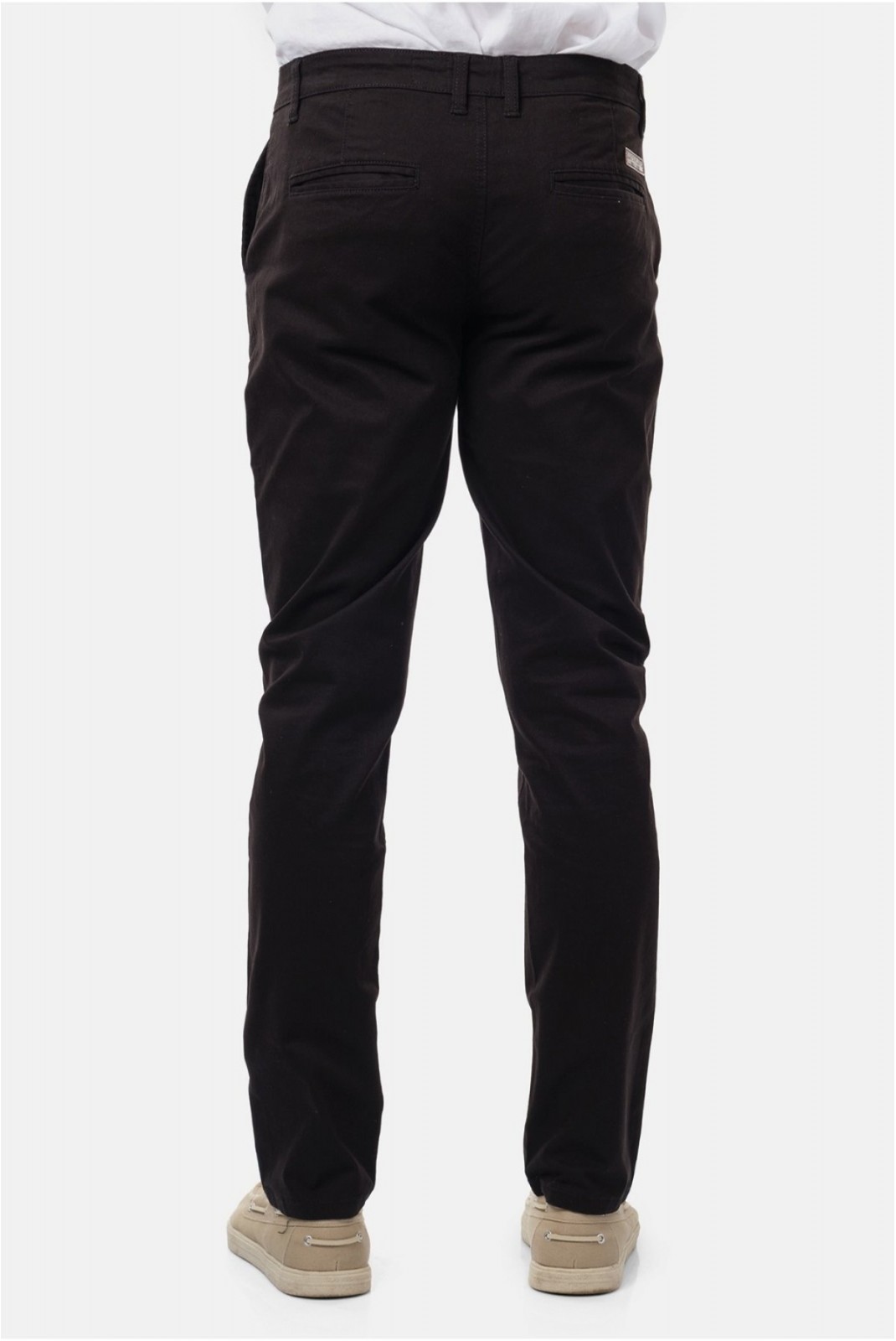 Pantalon chino coton stretch Hopenlife NOIR RIKA