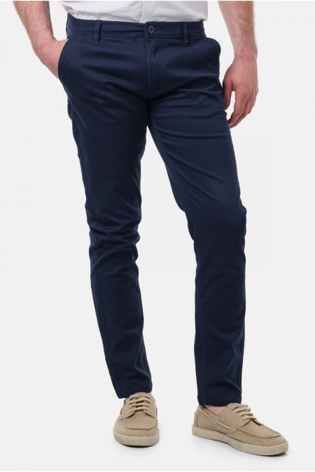 Pantalon chino coton stretch Hopenlife NAVY RIKA