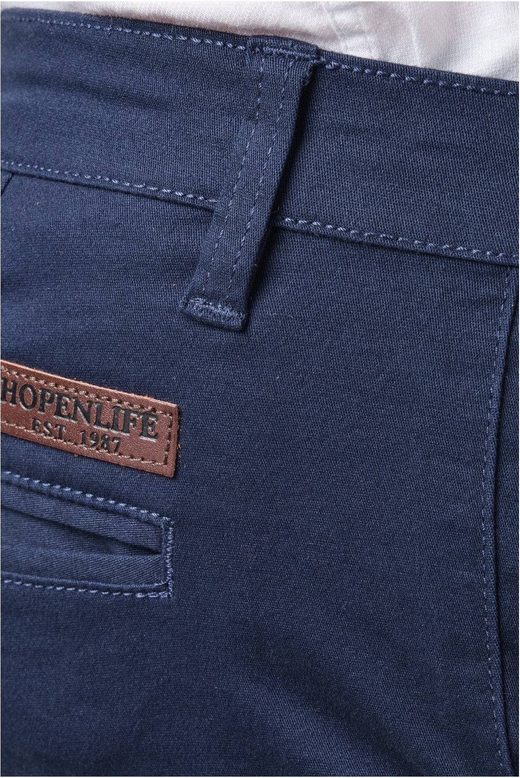 Pantalon chino coton stretch Hopenlife NAVY RIKA