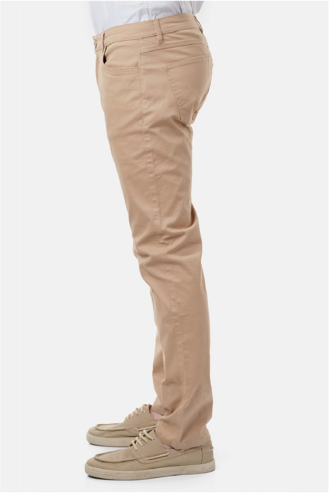 Pantalon droit coton stretch Hopenlife BEIGE YUTA