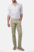 Pantalon droit coton stretch Hopenlife KAKI  CLAIR YUTA