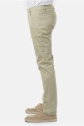 Pantalon droit coton stretch Hopenlife KAKI  CLAIR YUTA