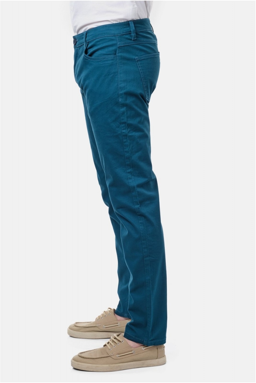 Pantalon droit coton stretch Hopenlife BLEU YUTA