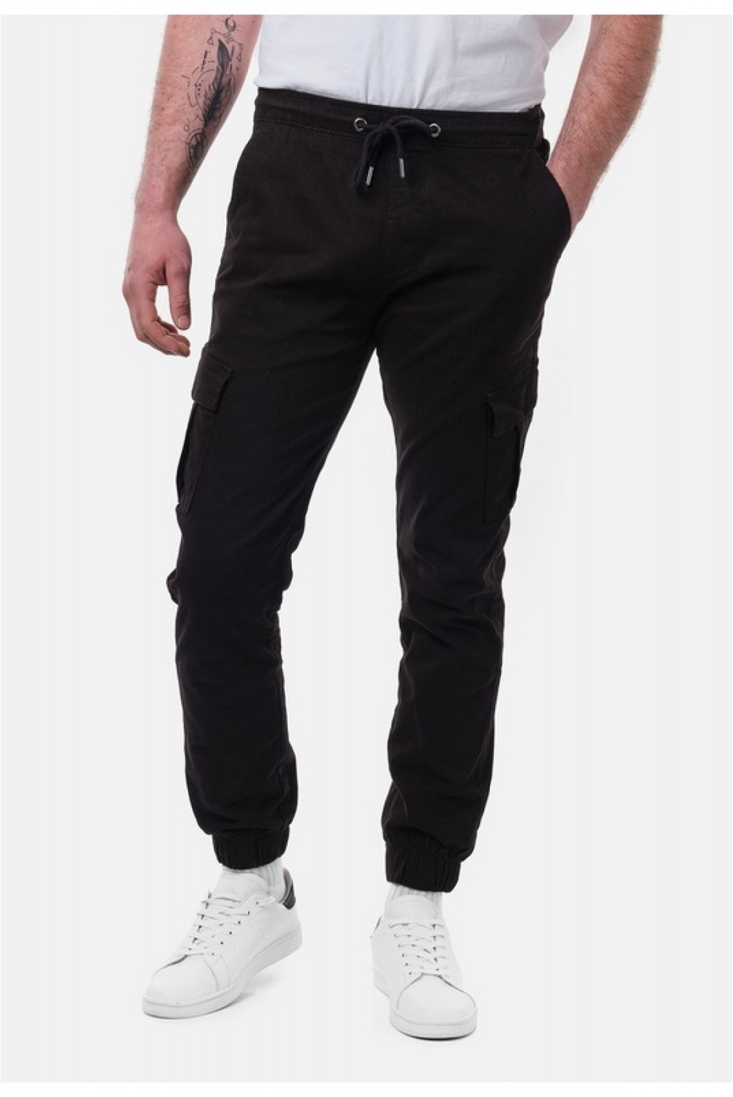 Pantalon cargo slim Hopenlife NOIR KOBY