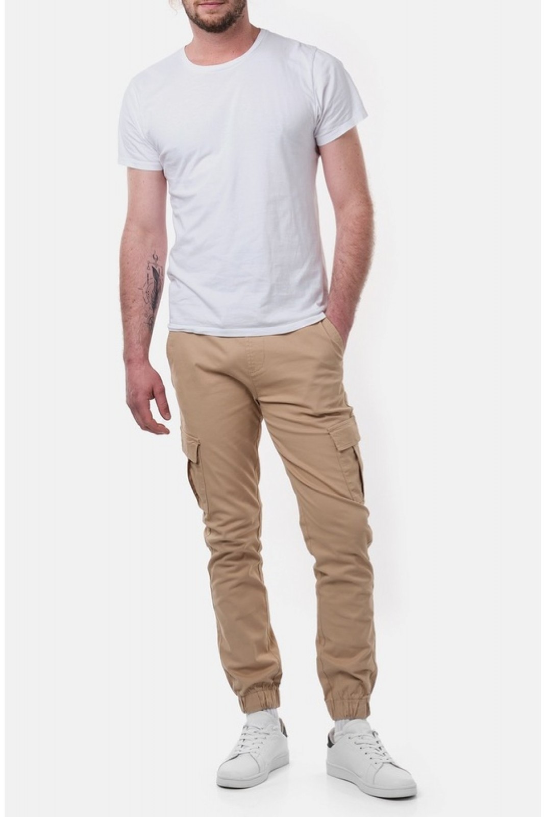 Pantalon cargo slim Hopenlife BEIGE KOBY