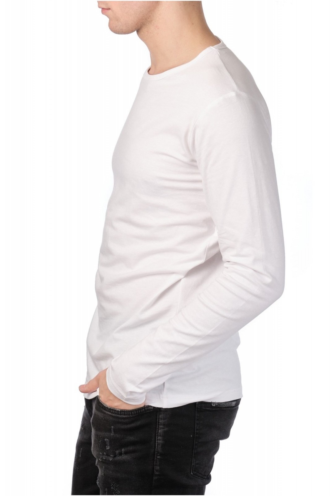 TShirt ML coton stretch Hopenlife BLANC YATO