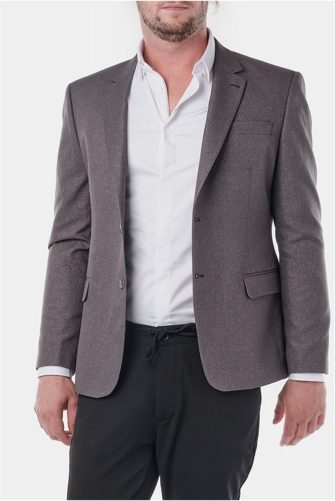 Veste tailleur slim fit Hopenlife GRIS NOBARA