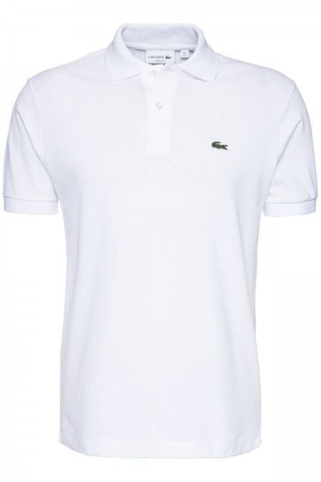 Polo MC 100% coton piqué Lacoste 001 WHITE L.12.12 US