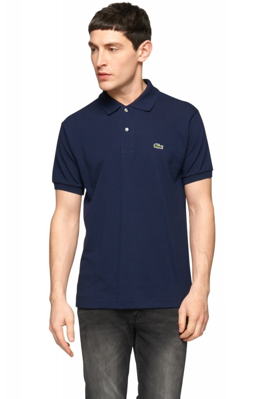 Polo MC 100% coton piqué Lacoste 166 NAVY BLUE L.12.12 US