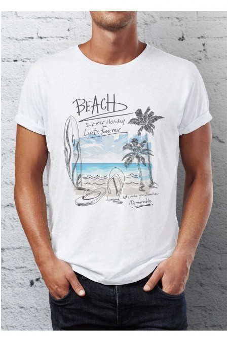 T-shirt - Blanc - SL_mantee_011