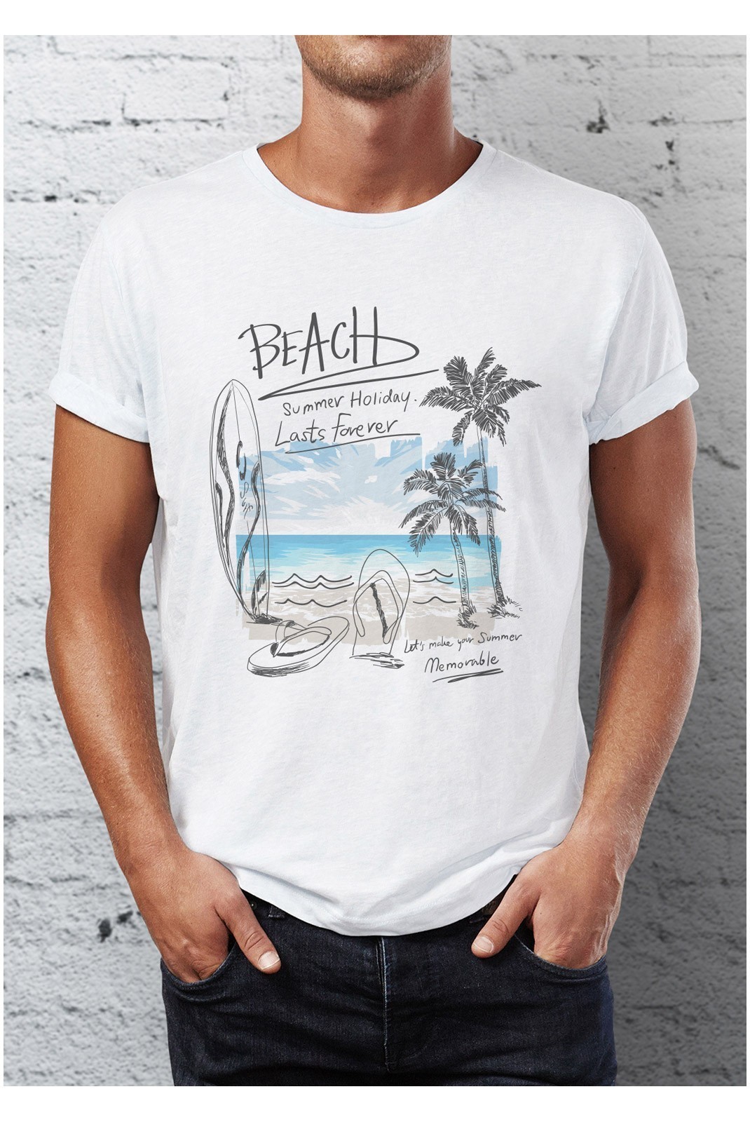 T-shirt - Blanc - SL_mantee_011