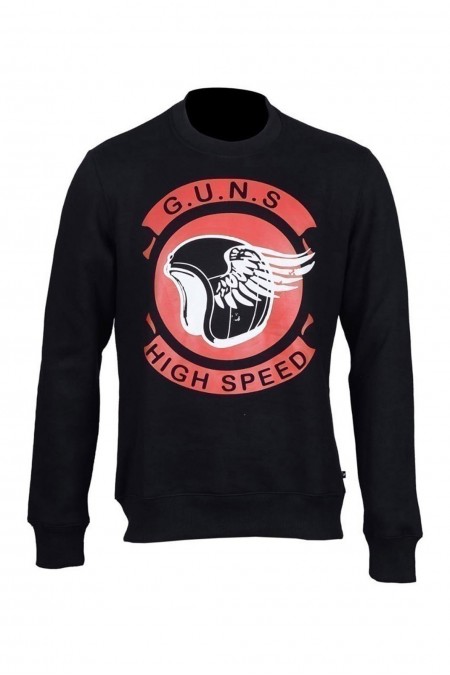 Sweatshirt - GUNS - Clift - Black - MG59-BLA