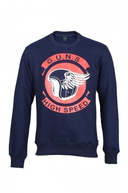 Sweatshirt - GUNS - Clift - Navy - MG59-BLU