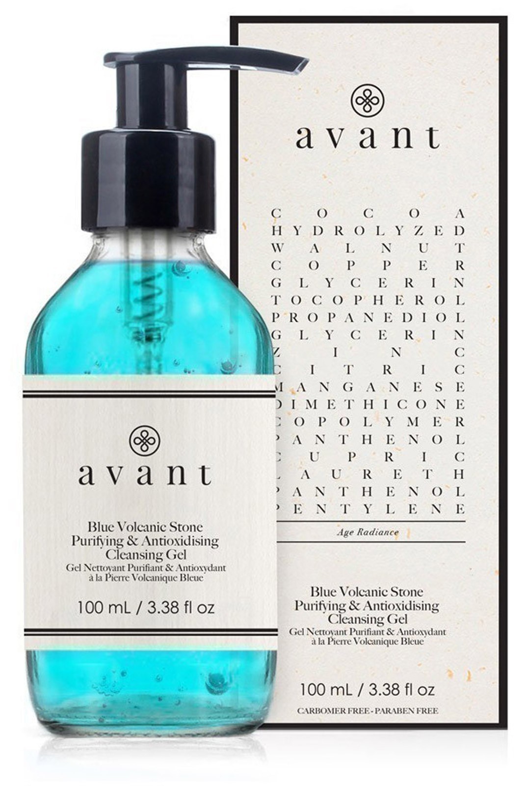 Gel Nettoyant Purifiant & Antioxydant À La Pierre Volcanique Bleue - AV050