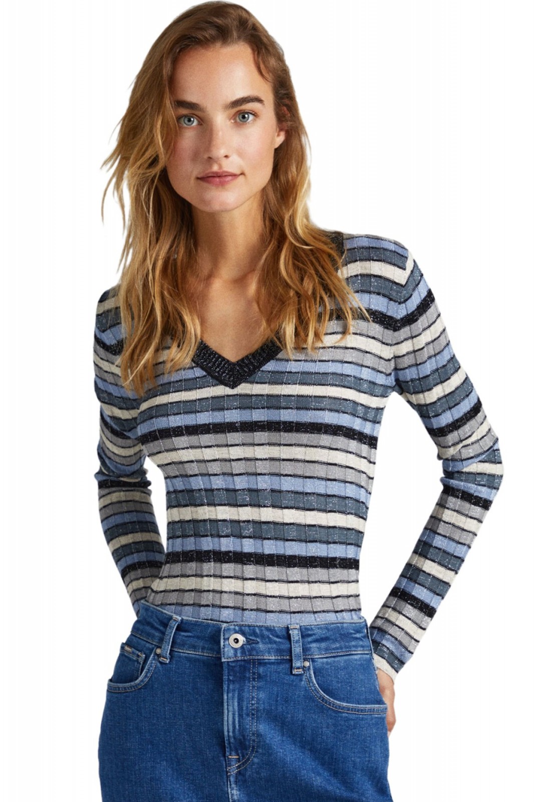 DARTHY FINE LUREX STRIPE Pepe jeans 0AAMULTI PL702032-0AA