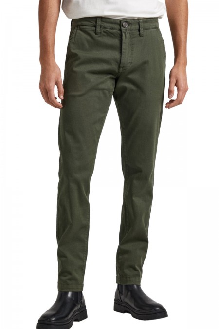 CHARLY 10OZ STRETCH TWILL COLS 10OZ STRETCH TWILL COLS Pepe jeans 728OLIVE GREEN PM211460C34-728