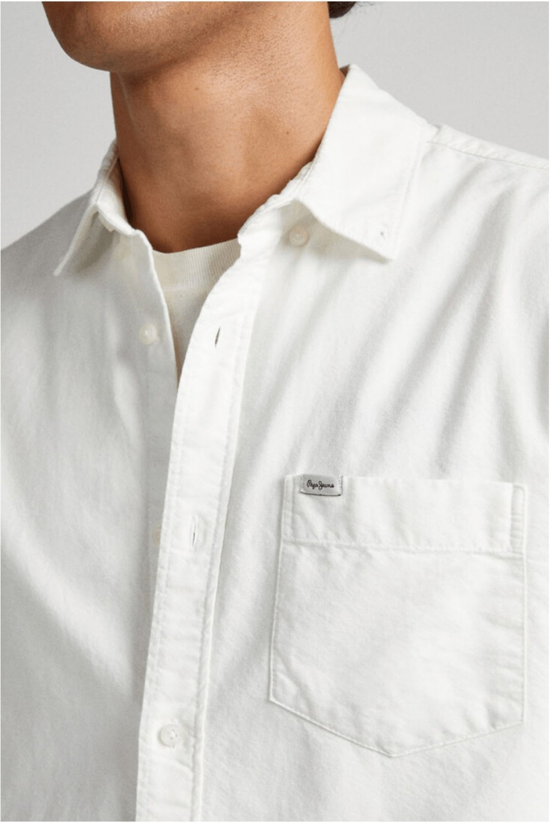 FABIO LIGHT OXFORD PIGMENT GD Pepe jeans 800WHITE PM307753-800