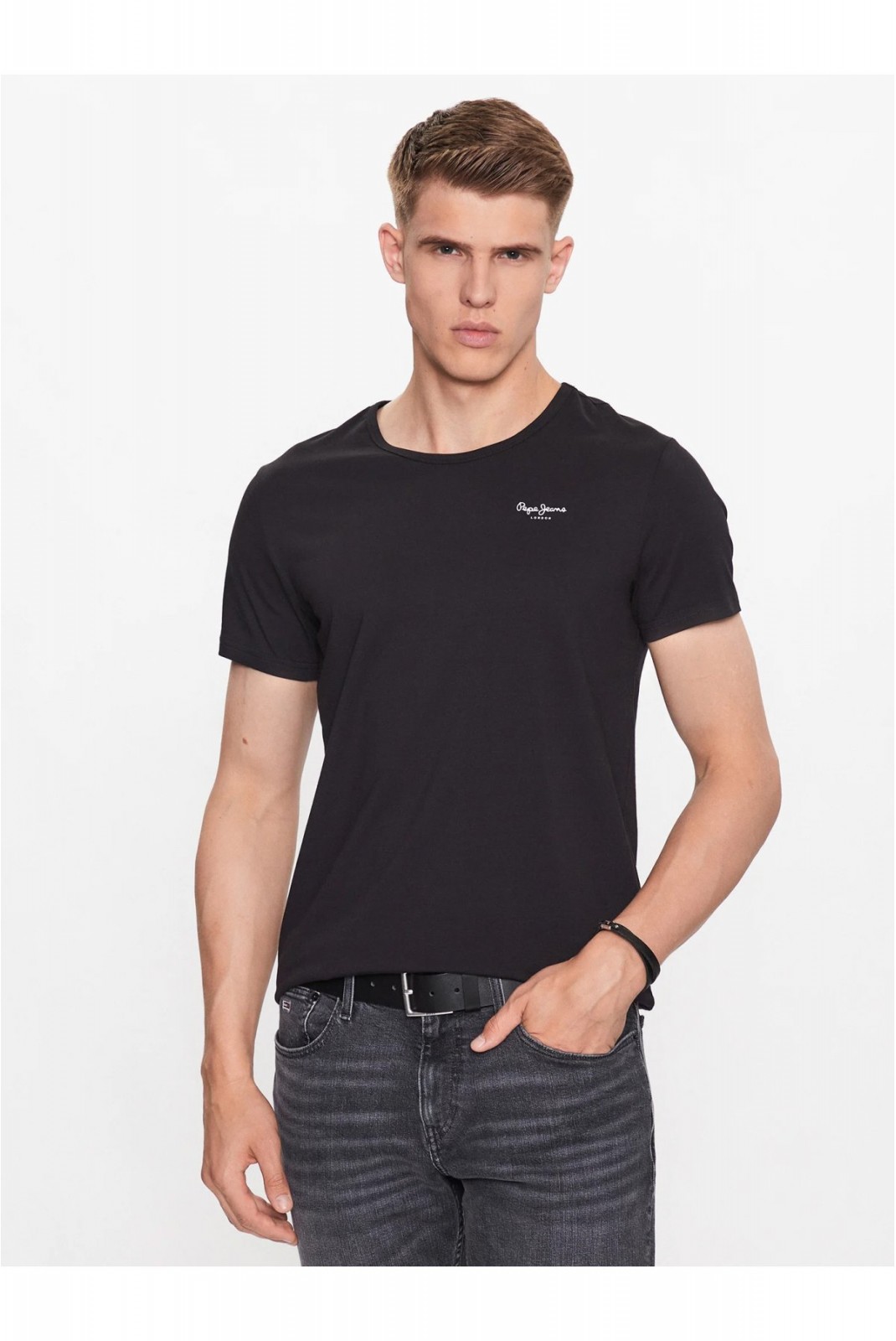 PEPE TSHIRT 2P SINGLE JERSEY Pepe jeans 999BLACK PMU10976-999