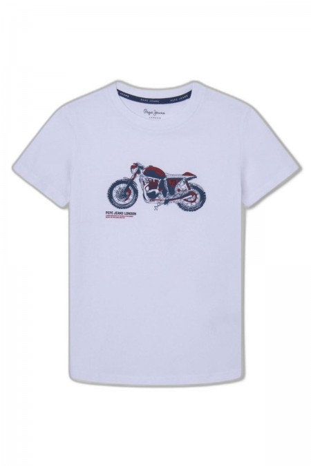 TANNER TEE PORTOBELLO SINGLE JERSEY Pepe jeans 800WHITE PB503526-800