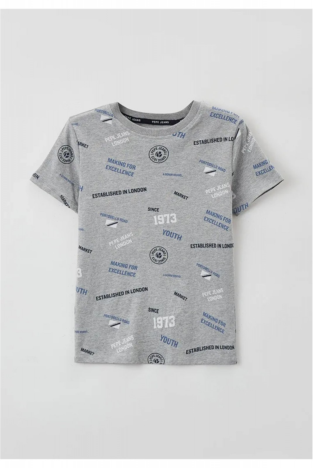 THEO TEE PORTOBELLO SINGLE JERSEY Pepe jeans 933MARL GREY PB503529-933