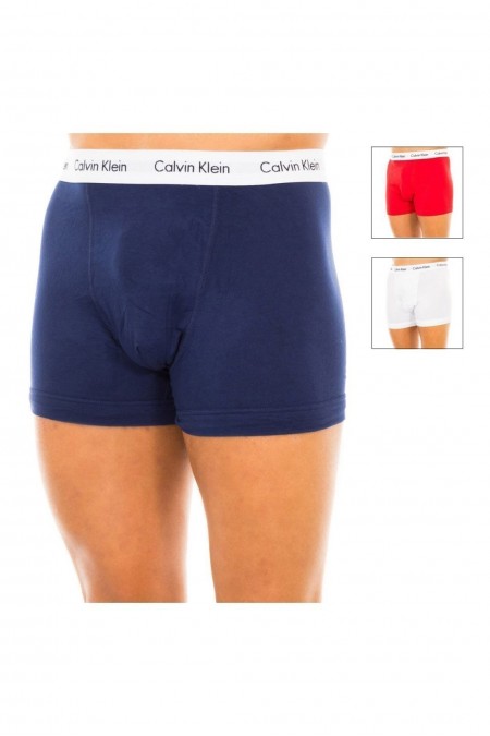 Boxer x3 - CALVIN KLEIN - Blue / Red / White - U2662G-I03