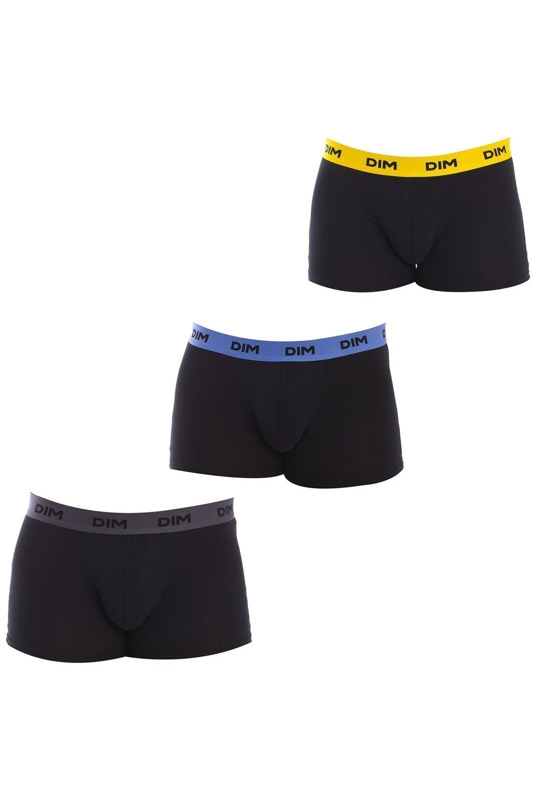 Pack 2 boxers - DIM - Black-Yellow-Blue - D005D3-ATJ