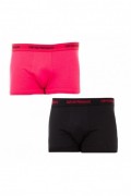 Boxer x2 - EMPORIO ARMANI - Black-Fuchsia - 111210-5A717-36620