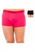 Boxer x2 - EMPORIO ARMANI - Black-Fuchsia - 111210-5A717-36620