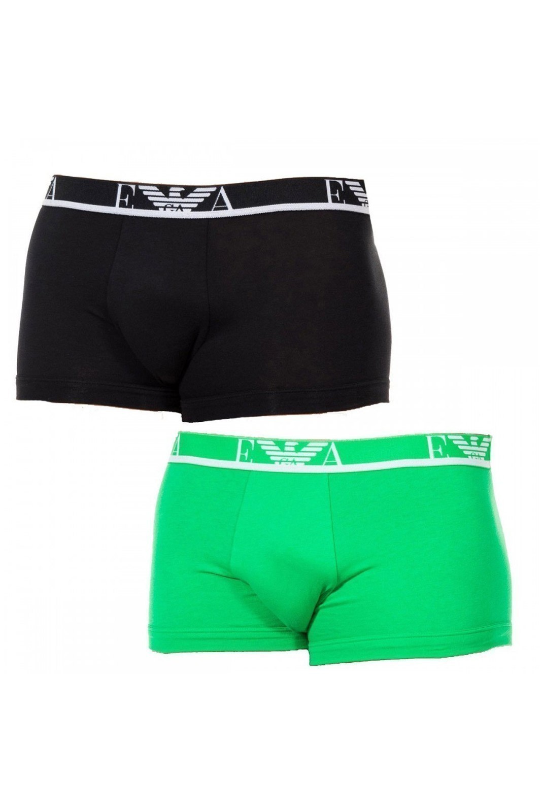 Boxer x2 - EMPORIO ARMANI - Black-Green - 111210-6P715-38720