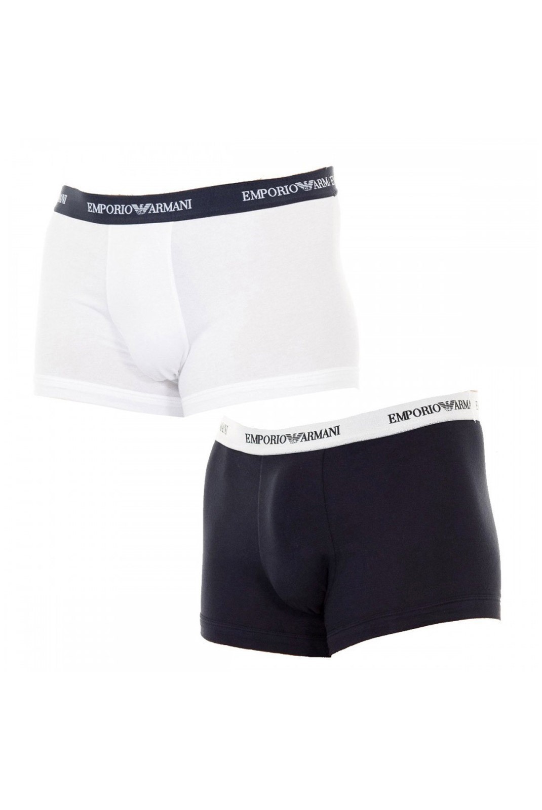 Boxer x2 - EMPORIO ARMANI - White-Navy - 111210-CC717-10410