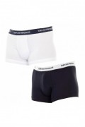 Boxer x2 - EMPORIO ARMANI - White-Navy - 111210-CC717-10410