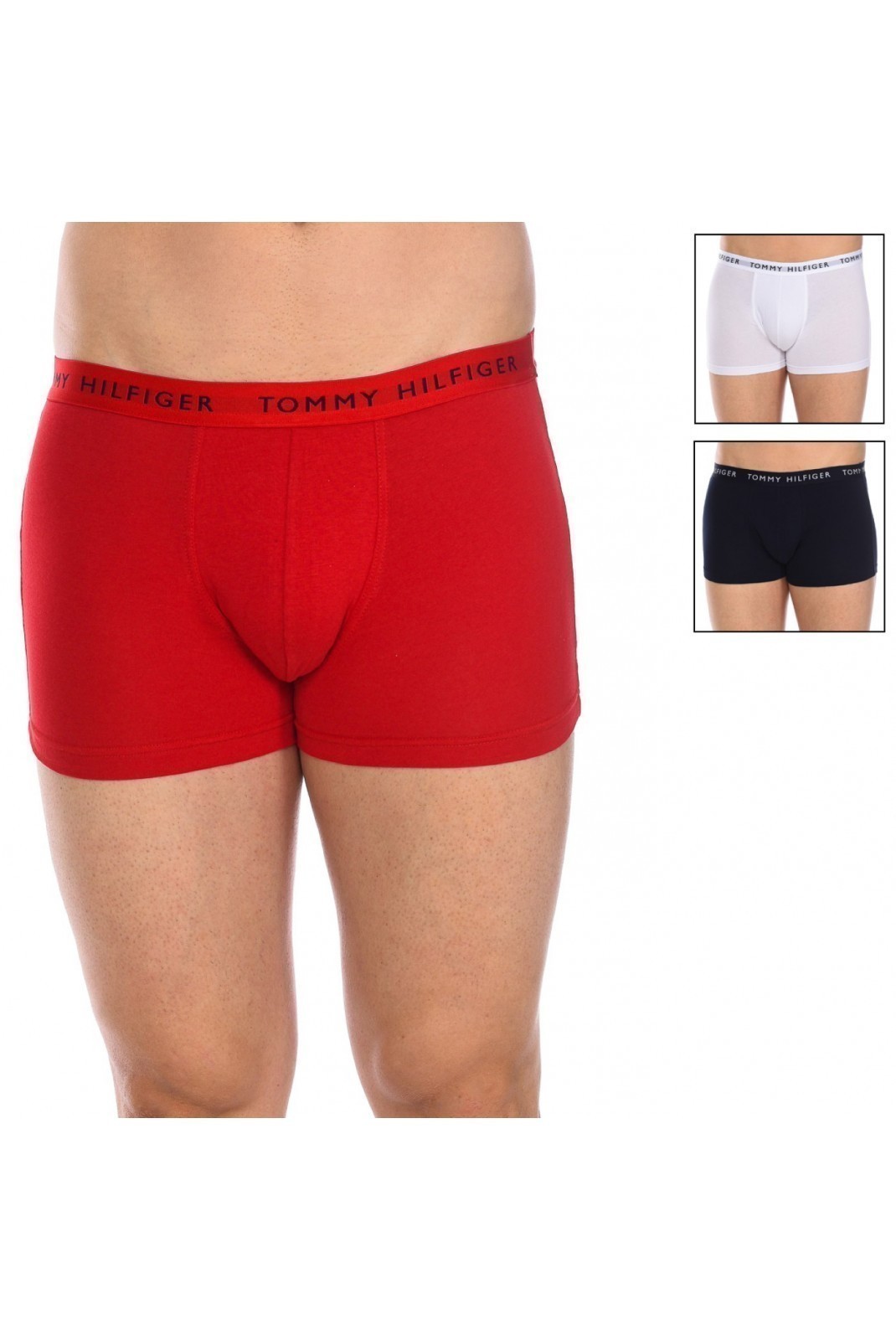 Pack 3 boxers - TOMMY HILFIGER - White-Red-Black - Boxers