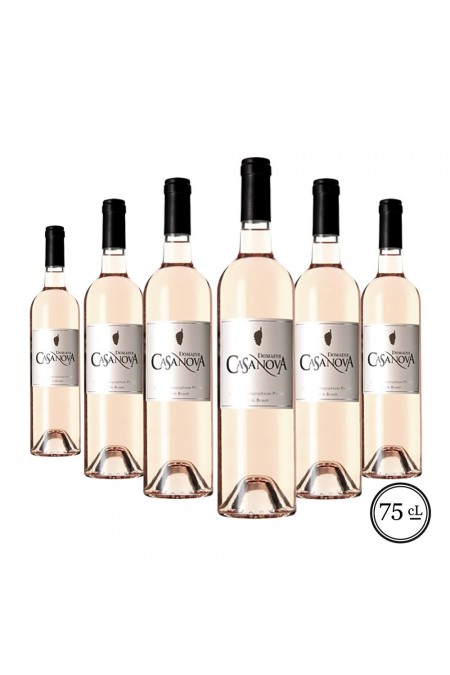 Domaine Casanova rosé Vignerons d'Aghione Ile de Beauté IGP - NM -0.75 L - x6