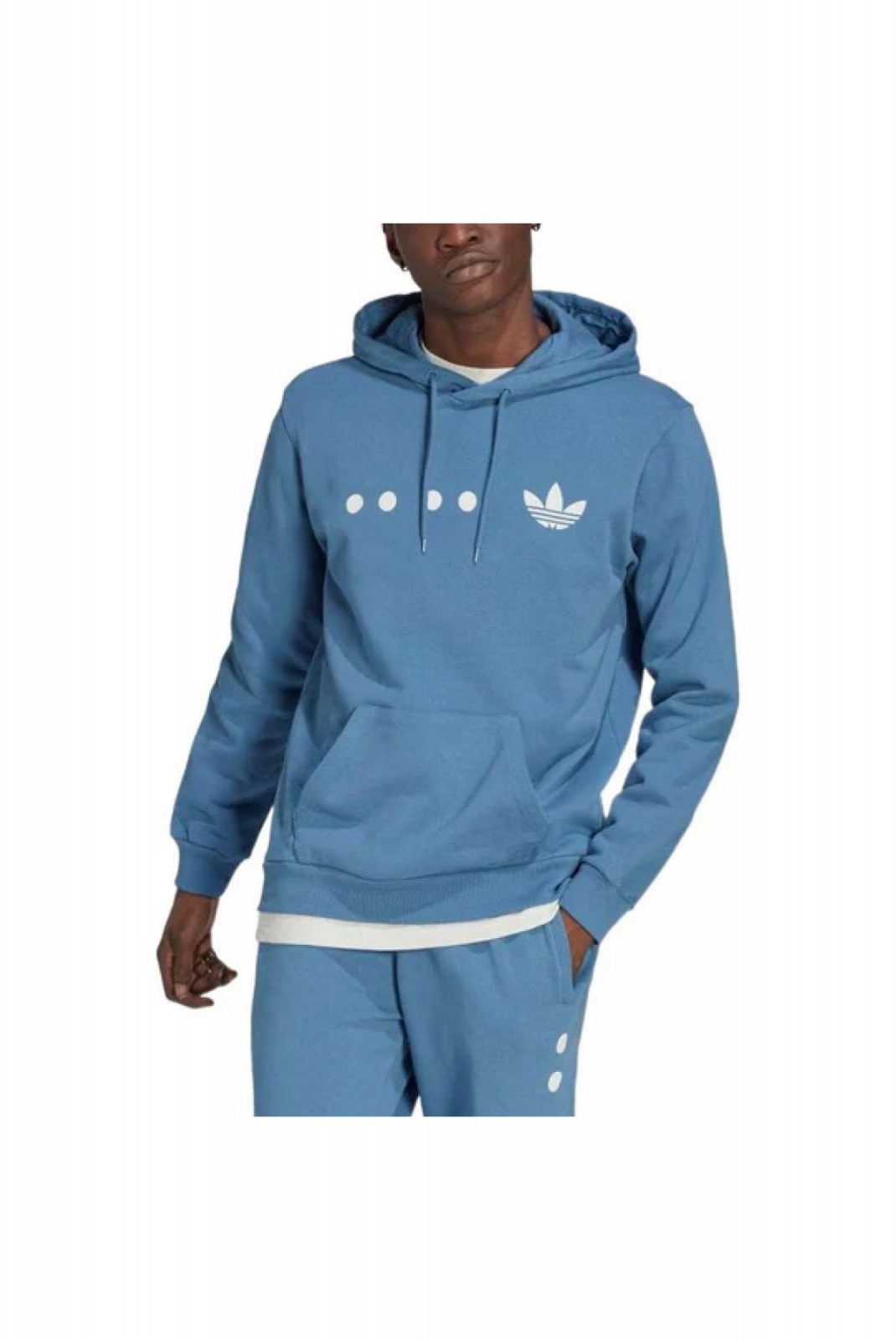 LOGO HOOD Adidas BLUE HK2762