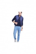 Pull Col V 2 Fils - Bleu Nuit - CJ30