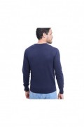 Pull Col Rond 2 Fils - Bleu Nuit - CJ31