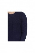 Pull Col Rond Blackberry En 3 Fils - Bleu Nuit - CJ71