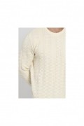 Pull Col Rond Blackberry En 3 Fils - Naturel - CJ71