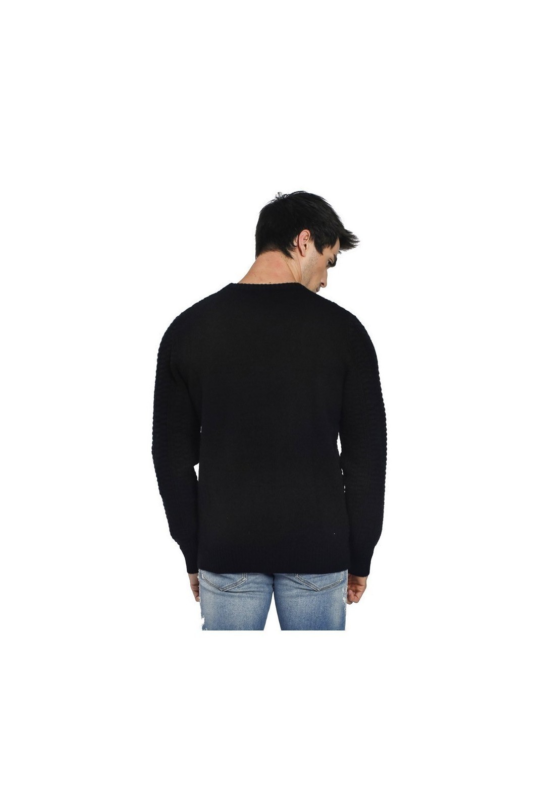 Pull Col Rond Blackberry En 3 Fils - Noir - CJ71