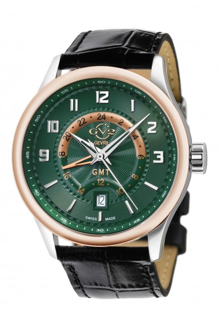 Montre Quartz Suisse - GEVRIl - Giromondo - 42304