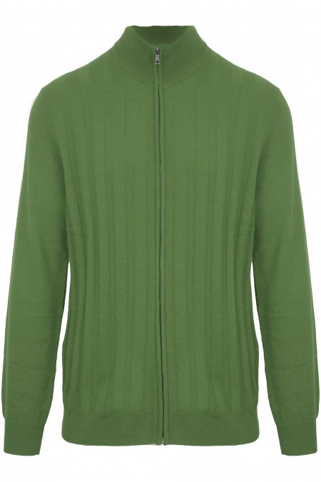 Cardigan zippé - MALO -  Verde - IUM049FCC12E0184